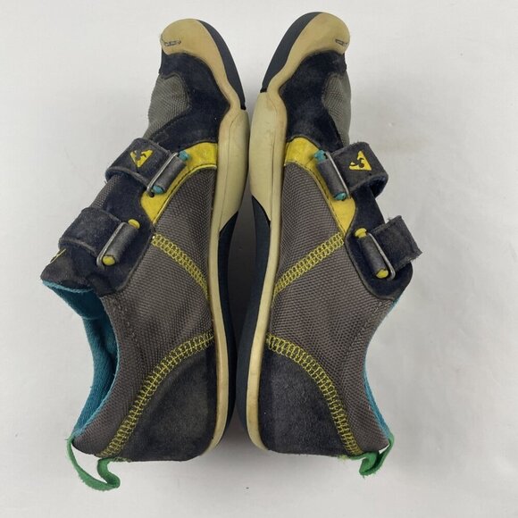 Plae Sneaker Shoes Kids Youth 2.5 TY Steel Blue Slip On Hook And Loop Closure - Picture 4 of 10